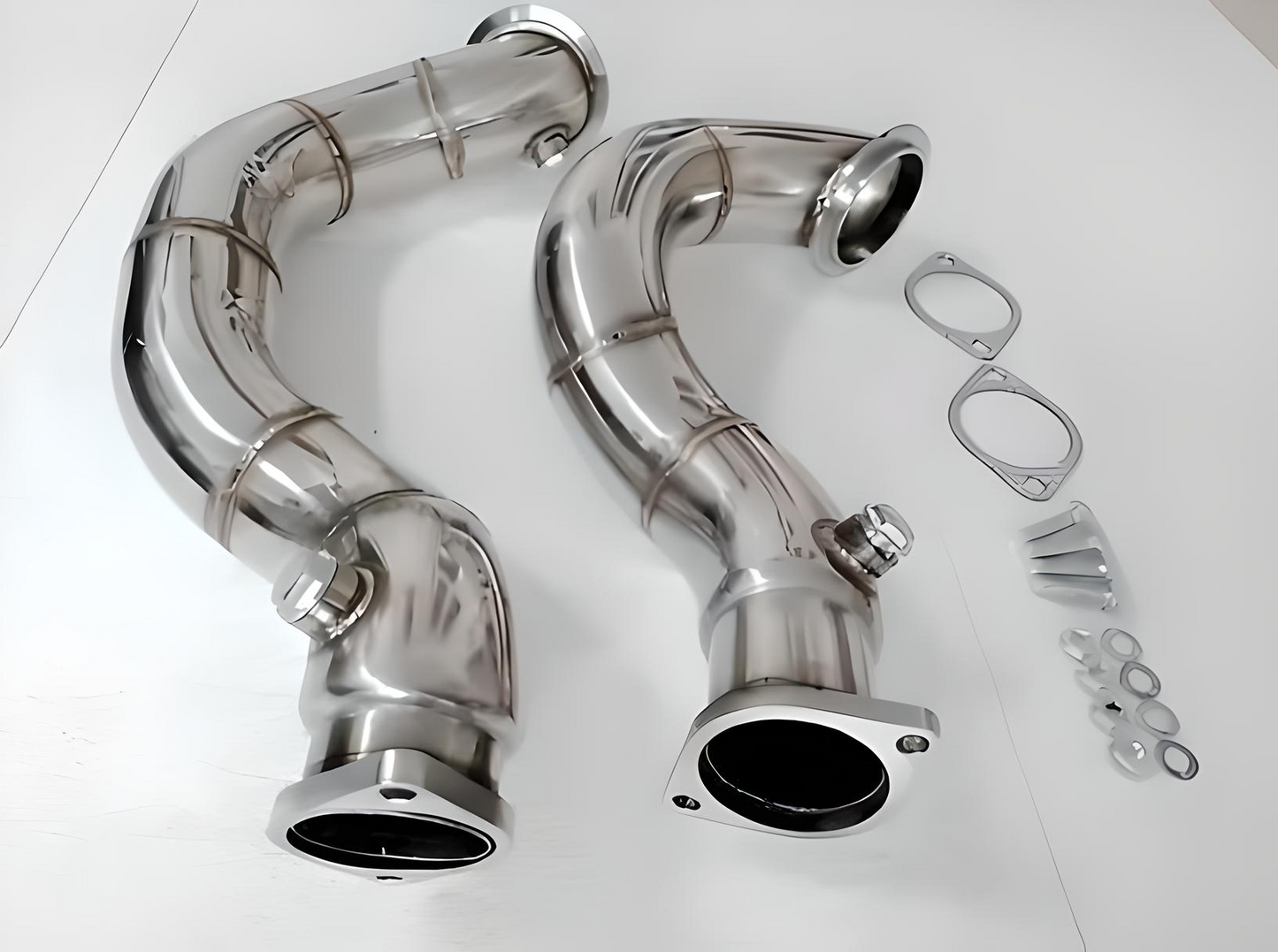 3" Stainless Steel Catless Downpipes - N54